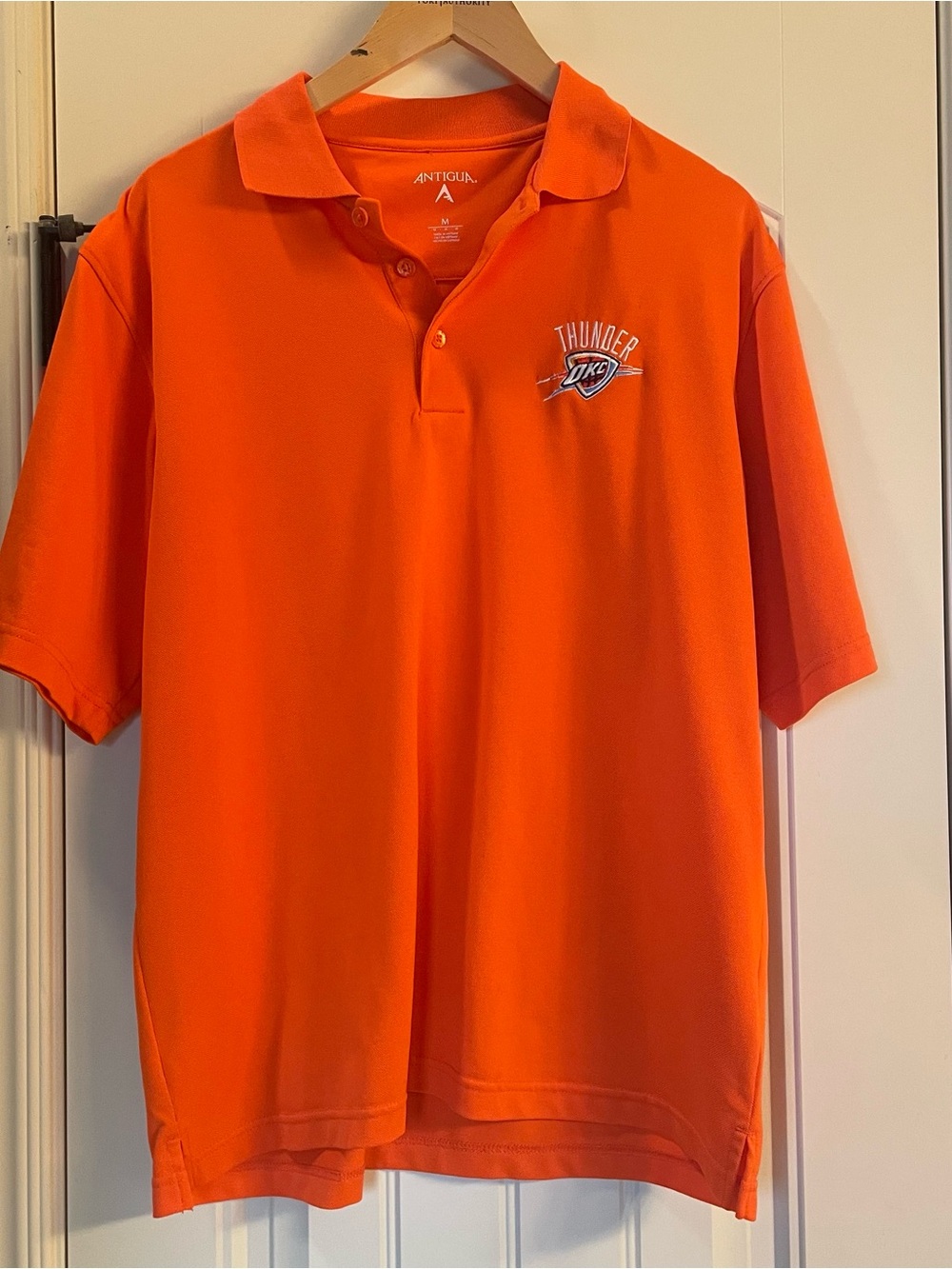 Antigua Men's Orange OKC Thunder Performance Polo - Medium
